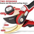 thumbnail image 3 of Garden Pruners, Heavy Duty Garden Clippers, Pruning Shears with Adjustable Thumb Lock, Hand Gardening Tools Pruners, High Carbon Steel Sharp Gardening Scissors (red), 3 of 3