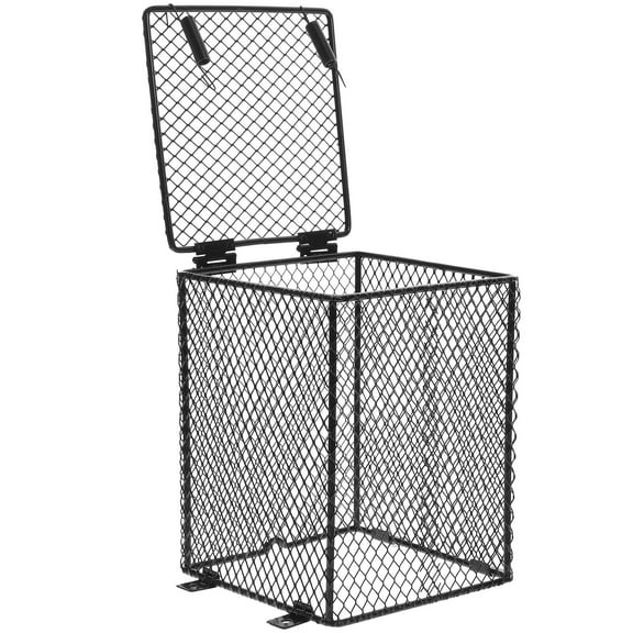 PAMINGONO Lampshade for Reptiles Protection Metal Black 1 Separate Lights