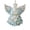 Blue F, variant on Coastal Sea Animal Hanging Ornament Set, Shell Inspired 2D Flat Pendant for Christmas Tree Wreath, Beach Themed Home Decor