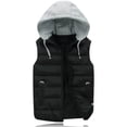 thumbnail image 2 of Women's Lightweight Hooded Oversized Sleeveless Zip Water Packable Winter Warm Vest Coat, 2 of 6