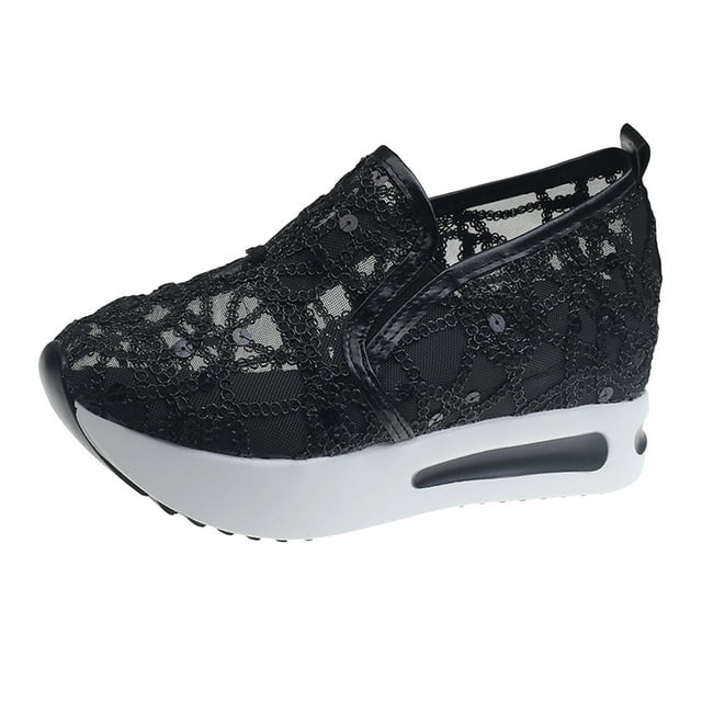 Kcodviy Chaussures Décontractées pour Femmes en Maille Tricotée Respirante, Robe, Bout Pointu, Semelle Plate, Chaussures Décontractées pour Femmes, Chaussures de Bureau Décontractées