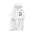 thumbnail image 1 of WOLLED Robe en Polaire pour Garçons et Filles, à Capuche, Couleur Unie, 1-12 Ans, 1 of 7