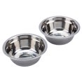 thumbnail image 4 of Alimentador de mascotas de acero inoxidable doble para perros y gatos, tazones de agua, comedero para platos, soporte de estante, tazones dobles para perros, comedero para perros Khall CWGG10100, 4 of 6