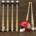 thumbnail image 6 of Uxcell 2 Pcs Baseball Bat Holder Softball Bat Holder Wall Mount by Wood Black, 6 of 6
