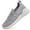 Gray, variant on HOBIBEAR Womens Lightweight Knit Slip On Casual Sneaker