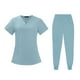 thumbnail image 2 of Conjunto de enfermería para mujer, trajes de trabajo, pantalones largos suaves, uniforme de enfermera, uniforme médico SG, 2 of 6