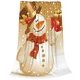 thumbnail image 2 of Pofeuu Christmas Snowman Gift Print Ultra-Soft Micro Fleece Blanket,for Bed Or Sofa,All Season Throw Blankets Flannel Blanket-80"x60", 2 of 7