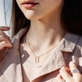 thumbnail image 2 of Sanctuary Project by sanctuaire U Shaped Thin Bar Necklace Gold, 2 of 2
