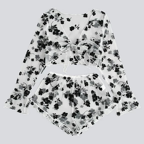 uublik Lingerie Set for Women Sexy Naughty Lace Sexy Naughty Bodysuit Plus Size Babydoll