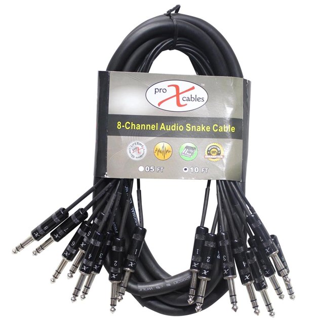Cable de Serpiente de Audio Pro-X XC-8TRS10 3m 8 Canales TRS