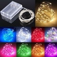 thumbnail image 2 of Guirnalda de luces LED de alambre de cobre de 1 m, 2 m, 3 m, 5 m y 10 m para iluminación navideña, guirnalda de hadas para decoración de árboles de Navidad, bodas y fiestas, 2 of 5