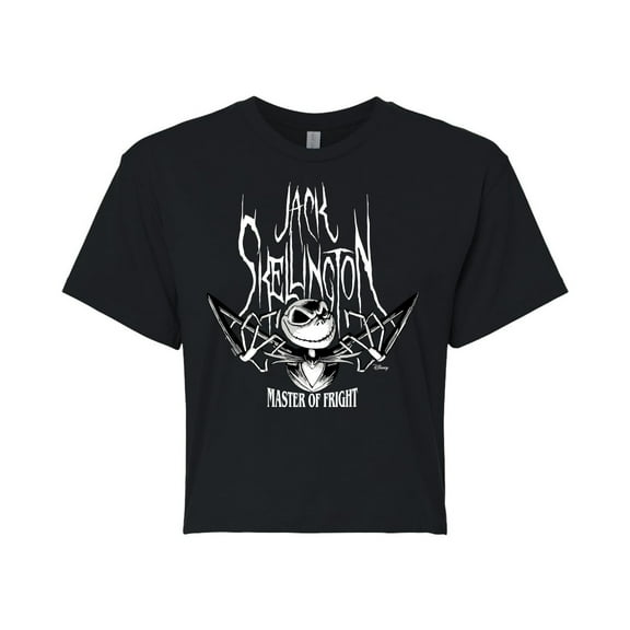 Disney - The Nightmare Before Christmas - Jack Skellington Master Of Fright - Juniors Cropped Cotton Blend T-Shirt