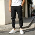 thumbnail image 5 of akafmk Boys Sweatpants Track Joggers Slim Fitted Elastic Waist Solid Color Fall Daily Casual Athletic Outdoor School Pants, Sizes 9-10 Years, 5 of 8