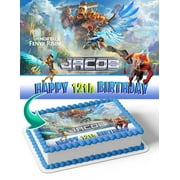 Immortals Fenyx Rising Edible Image Cake Topper Personalized Birthday Sheet Decal Banner 1/4 Sheet
