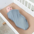 thumbnail image 3 of Comfy Cubs 1 Pack Muslin Swaddle Blankets - Receiving Blanket, Wrap for Boys and Girls (Pacific Blue), 3 of 5
