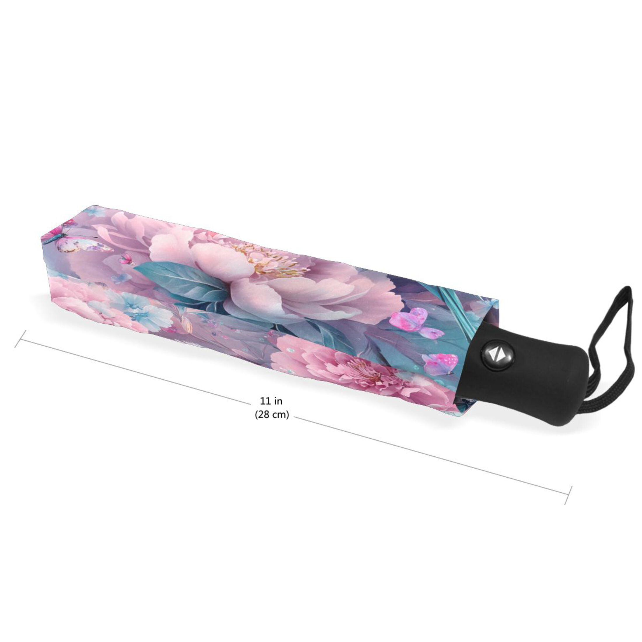 YAZAOO One-Touch Auto Open Close Rain Umbrella With Creative Birds Flowers Butterflies Pattern