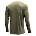 thumbnail image 4 of LYXSSBYX Men's Performance Long Sleeve Shirt Moisture Wicking Crew T-Shirt Beefy Muscle Basic Solid Pure Color Blouse Tee Top, 4 of 4