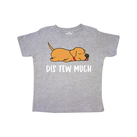 

Inktastic Napping Dis Tew Much Golden Labrador Retriever Gift Toddler Boy or Toddler Girl T-Shirt