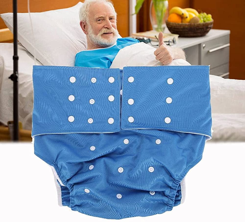 Crday Diapers for Elderly Adults 6 Colors, Reusable Washable Waterproof