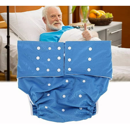 Crday Diapers for Elderly Adults 6 Colors, Reusable Washable Waterproof ...