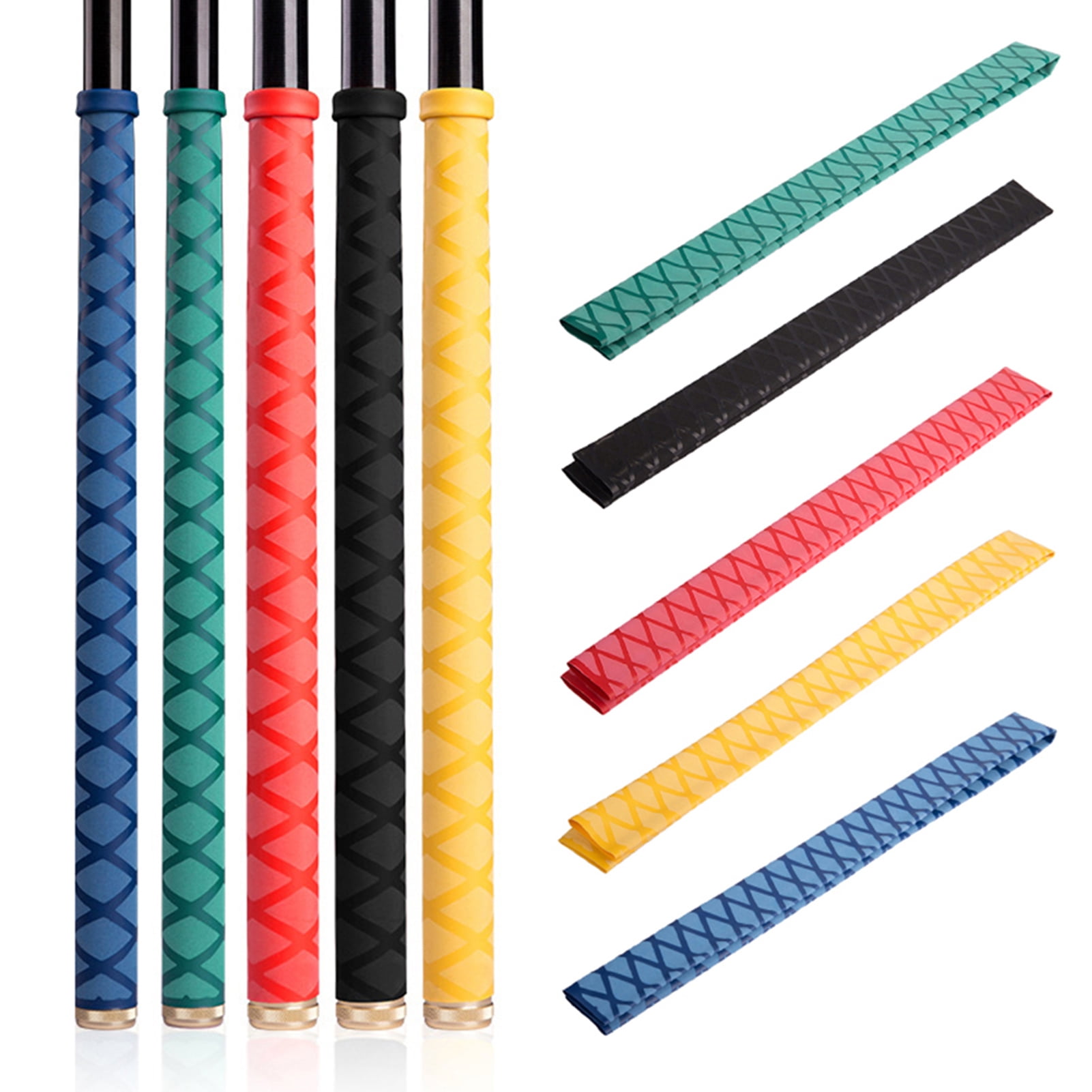 Details about   1X 1m Anti-slip Fishing Rod Grip Heat Shrink Sleeve Wrap Tube Protective Cover 