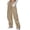 Khaki, variant on lulshou Cargo Pants Women Street Style Fashion Design Sense Multi Pocket Overalls Low Waist Sports Pants Relaxed Fit Wide Leg Pants