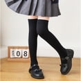 thumbnail image 6 of KYAIGUO 1 Pairs Kids Girls Solid Color Socks Toddler Winter Long Knee High Boot Silly Tall Socks 3-12Y, 6 of 10