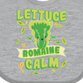 thumbnail image 4 of Inktastic Lettuce Romaine Calm Boys or Girls Baby Bib, 4 of 4