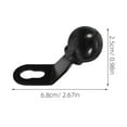 thumbnail image 2 of Toyvian 2Pcs Black Aluminum Alloy Fork Stem Mount Base for Motorcycle Phone Holder, 2 of 6