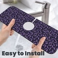 thumbnail image 6 of Sikiie Lavender Flowers Splash Guard for Sink Faucet-1 PC Super Absorbent Fast Drying Mat Sink Gadgets-Splash Guard for Kitchen, Sink Mat, 6 of 7
