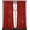 Brick Red, variant on Chezmoi Collection Lux Caramel Gold Crushed Velvet Curtains 2 Panel Set, Room Darkening Luxury Distressed Velvet Rod Pocket Window Drapes for Living Room Bedroom 50" W x 84" L