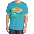 thumbnail image 2 of Wild Bobby,Del Boca Vista Seinfeld Retirement Community, Streetwear, Garment-Dyed Washed Look Short Sleeve T-Shirt, Blue Lagoon, Small, 2 of 3