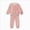 A3-Pink, variant on Girls Plush Fleece Pajama Set,Contrast Trim Long Sleeve Loungewear for Kids 3-4 Years