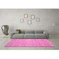 thumbnail image 3 of Ahgly Company Indoor Square Abstract Pink Contemporary Area Rugs, 5' Square, 3 of 4