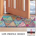 thumbnail image 3 of Multicolor Ethnic Geometric Pattern Door Rugs,Washable Non Slip Door Mats Indoor,Decorative Door Mats,Entry Mat Indoor for Entrance,Bedroom,Kitchen,Bathroom,17"x30", 3 of 6