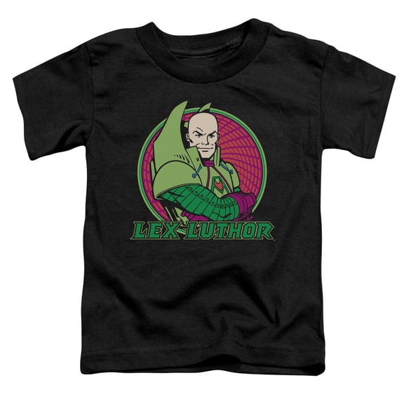 DC Comics Boys' Lex Luthor Childrens T-shirt Black