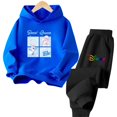 thumbnail image 3 of Conjunto de sudadera con capucha de manga larga de algodón puro para niña con estampado de Blancanieves y los personajes clásicos de Disney, 3 of 5