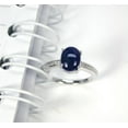 thumbnail image 4 of thejewelryart Handmade Blue Star Sapphire Ring 3.20 ct 925 Sterling Silver Oval Cut Gems Women Jewelry Ideal for Special Occasions Gold 10.5, 4 of 5