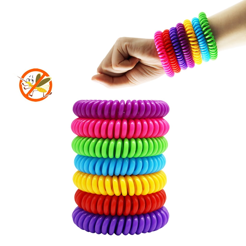 tooloflife 10Pcs Anti-Mosquito Bracelet Insect Repellent Wristbands Repel Mosquitoes for Kids Adults Waterproof