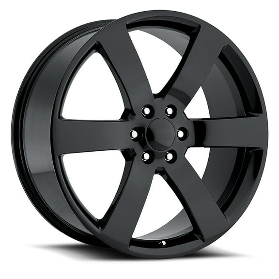 TBLSS Custom Wheel 20x8 inch 6-139.7 Bolt-Pattern 45 Offset Gloss Black Rim Style 6 Spoke for Truck/SUV