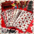 thumbnail image 4 of Paquetes de tela FuWeave Vintage Poinsettia Christmas, 25 x 25 cm, 4 of 6