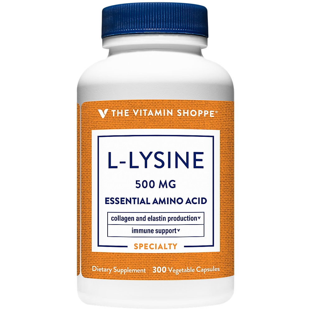 The Vitamin Shoppe LLysine 500MG, Essential Amino Acid, Supports