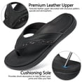 thumbnail image 3 of MeMoride Men's Flip-Flops Cushioned Arch Support Non-Slip Thong Sandals for Beach Pool Indoor Outdoor, 3 of 7