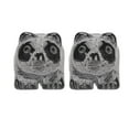 thumbnail image 3 of Fyearfly 2 Uds Estatua De Panda Encantadora, Obsidiana Esmerilada Linda Mini Estatua De Panda Artesanal Ingeniosa Decoración para Estantería De Dormitorio, 3 of 5