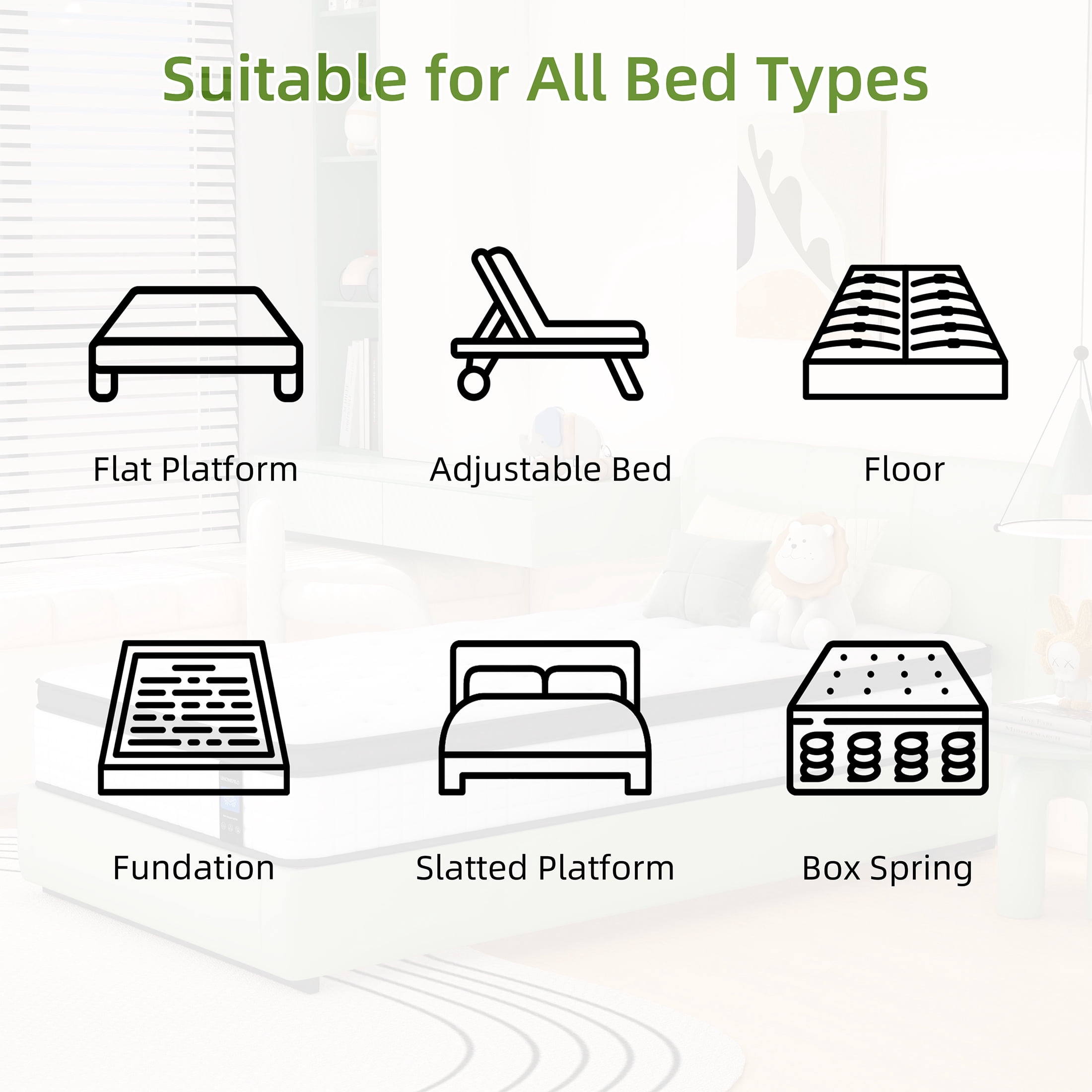 12 inch Twin Mattress, Sesslife Memory Foam Mattress in a Box, Cooling Gel Hybrid Mattress with Knitted Fabric, Twin Size Individual Pocket Spring Mattress, Medium Firm, CertiPUR-US, White/Black