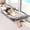 Natural Color Wood with Gray Bed, variant on PETGLE Cat Perch for Window Sill with Bolster - Orthopedic Hammock Design with Premium Hardwood & Robust Metal Frame - Cat Window Seat for Large Cats and Kittens - Dark Stained Wood Brown Bed, 24''W