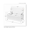 thumbnail image 2 of Demi Bonn 34" Storage Bench with Cushion, Lift-Top Toy Storage Organizer Trunk with 2 Safety Hinges, Wood Storage Box Chest for Bedroom, Entryway, Living Room, White, 2 of 8