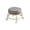 Gray, variant on 360° Rotating Rolling Stool with Wheels, Comfortable and Durable Stool, Round Low Height Foot Rest, PU Leather for Living Room Bedside Porch Salon Pedicure Home