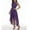 Purple, variant on Lace High-Low Bridesmaid Dresses Women's Floral Sleeveless Lace Splicing Crew Neck Formal Wedding Long Swing Dresses Female Outerwear Purple M
