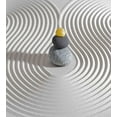 thumbnail image 3 of Spa Duvet Cover Set, 3 Hot Massage Stones in the Middle of the White Sand Shaped Waves Art, Decorative 2 Piece Bedding Set with 1 Pillow Shams, Twin Size, Grey and Yellow, by Ambesonne, 3 of 3